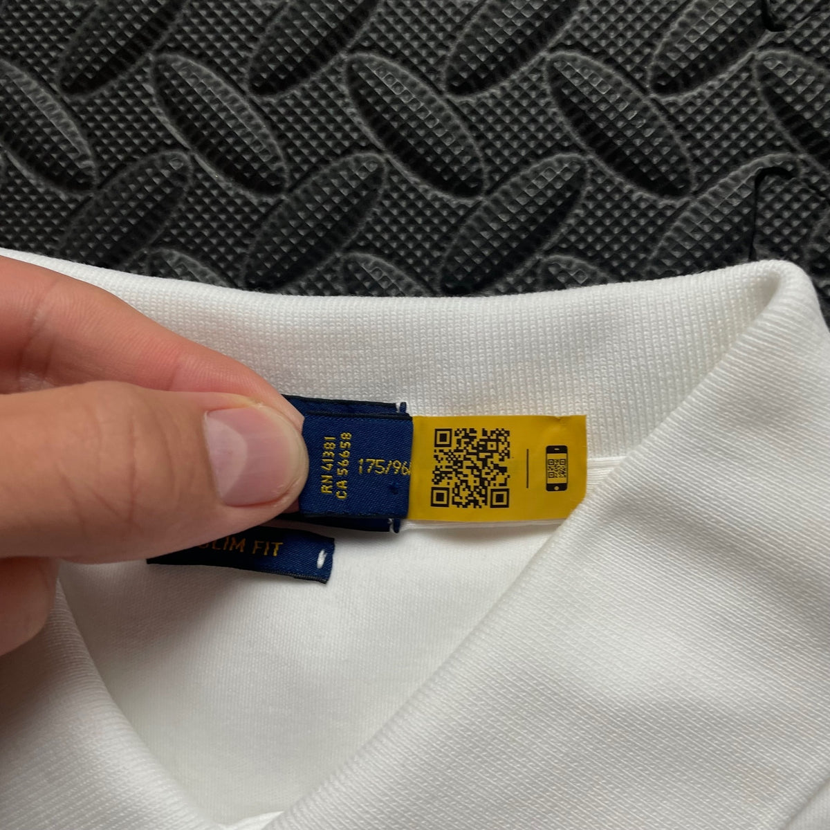 Ralph Lauren White Polo Shirt | Men’s Slim Fit M / 3710