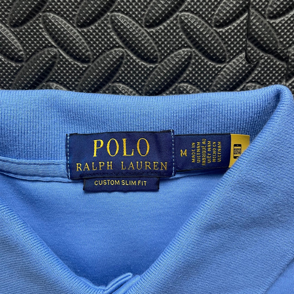 Ralph Lauren Light Blue Polo Shirt | Men’s Custom Slim Fit M / 3754
