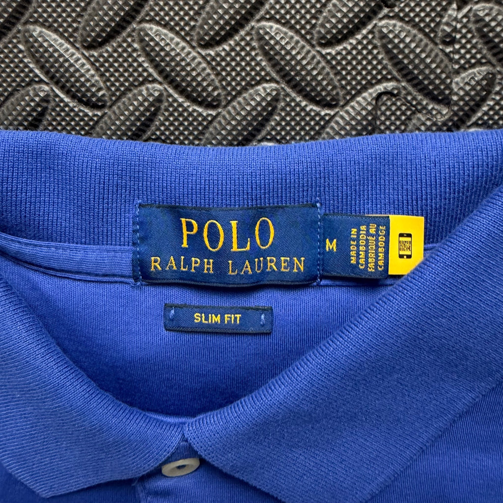 Ralph Lauren Blue Polo Shirt | Men’s Slim Fit M / 3835