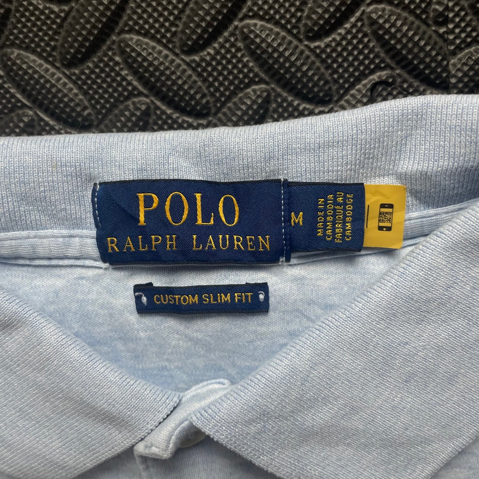 Ralph Lauren Light Blue Polo Shirt | Men’s Custom Slim Fit M / 3396