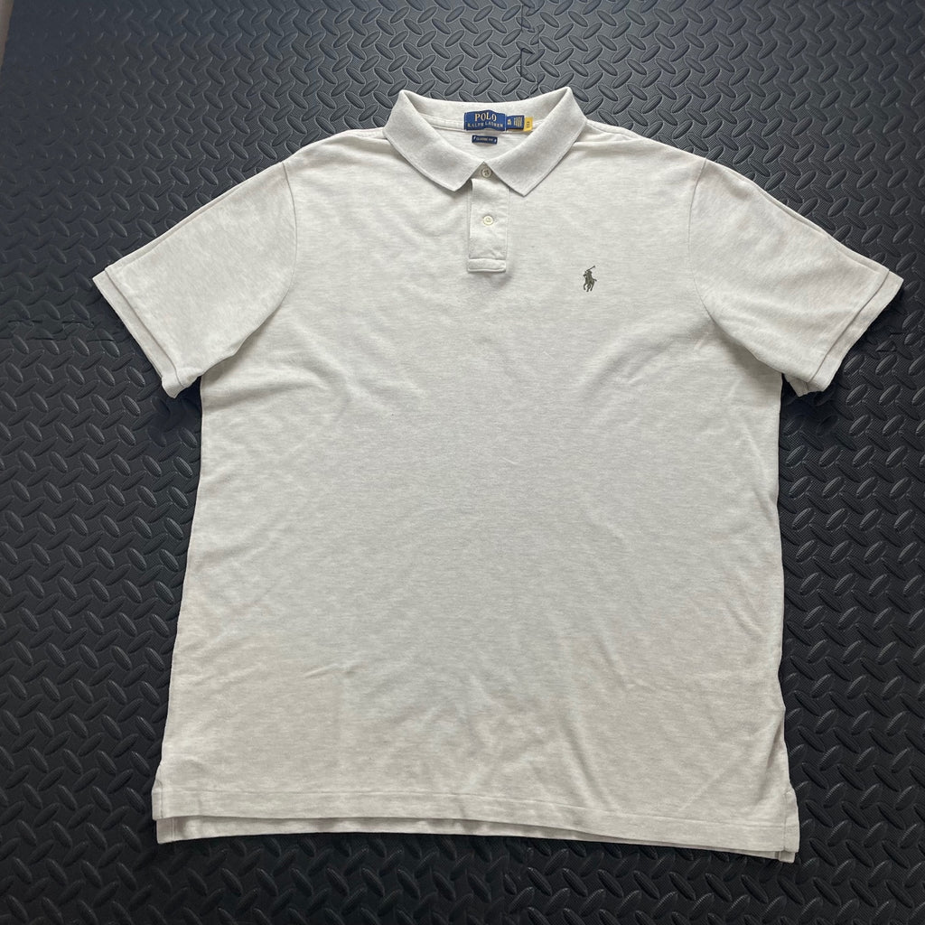 Ralph Lauren Beige Polo Shirt | Men’s Classic Fit XL / 3719