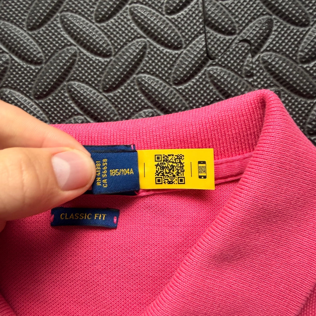Ralph Lauren Pink Polo Shirt | Men’s Classic Fit XL / 3817