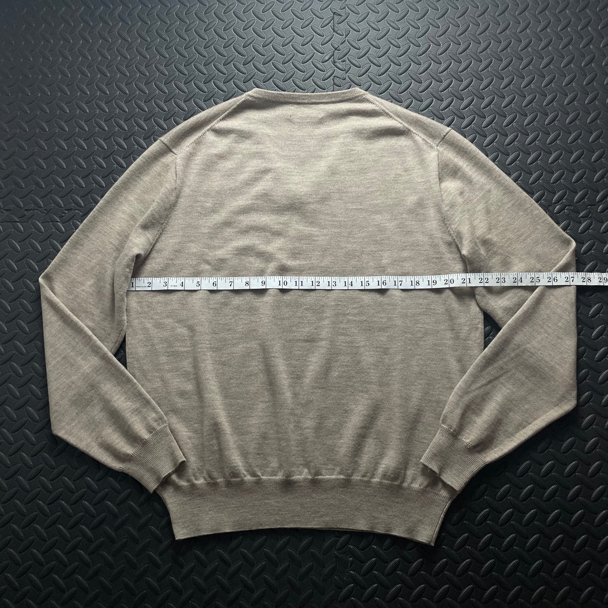 Ralph Lauren Beige V-Neck Jumper | Men’s Classic Fit L / 3778