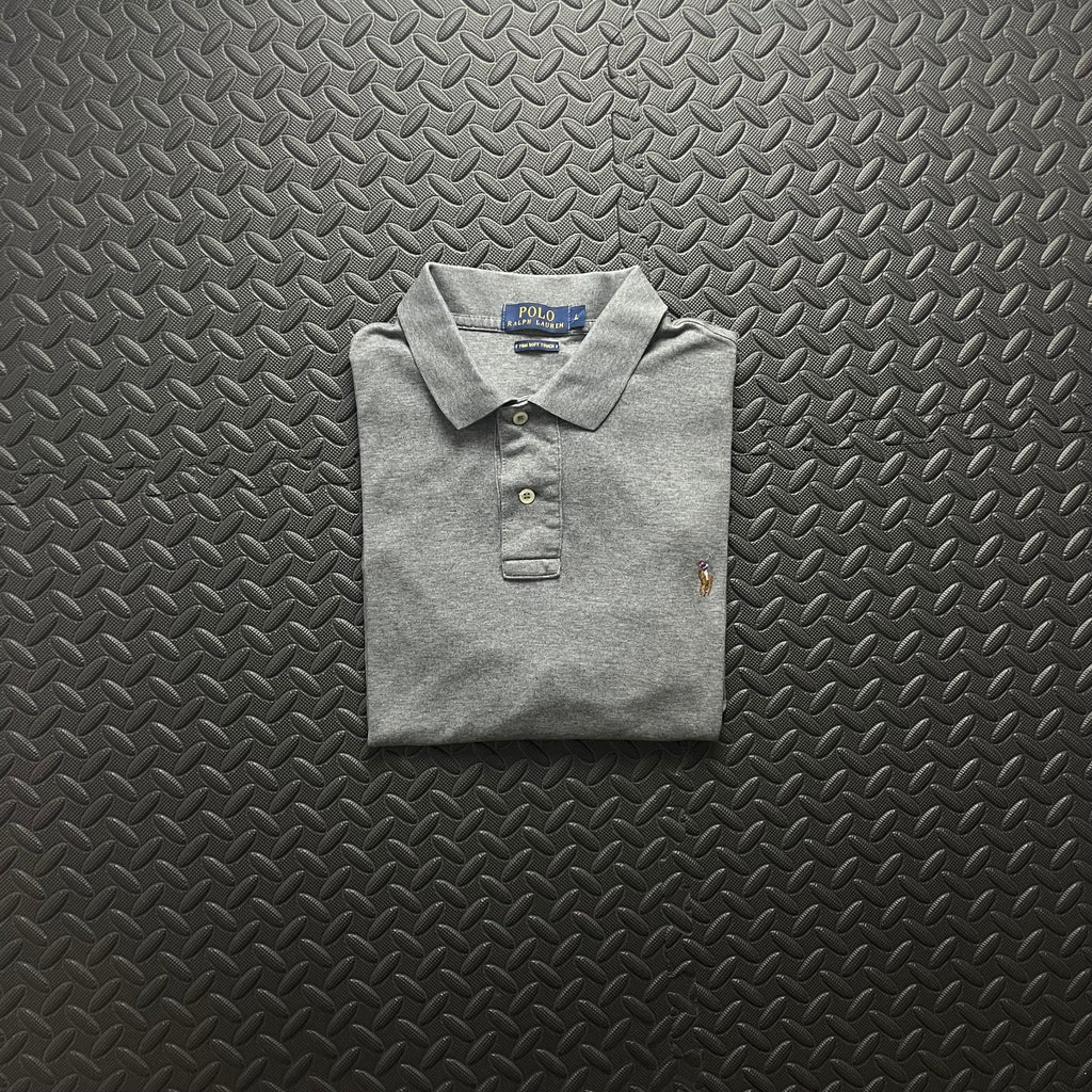 Ralph Lauren Grey Polo Shirt | Men’s Classic Fit L / 3427