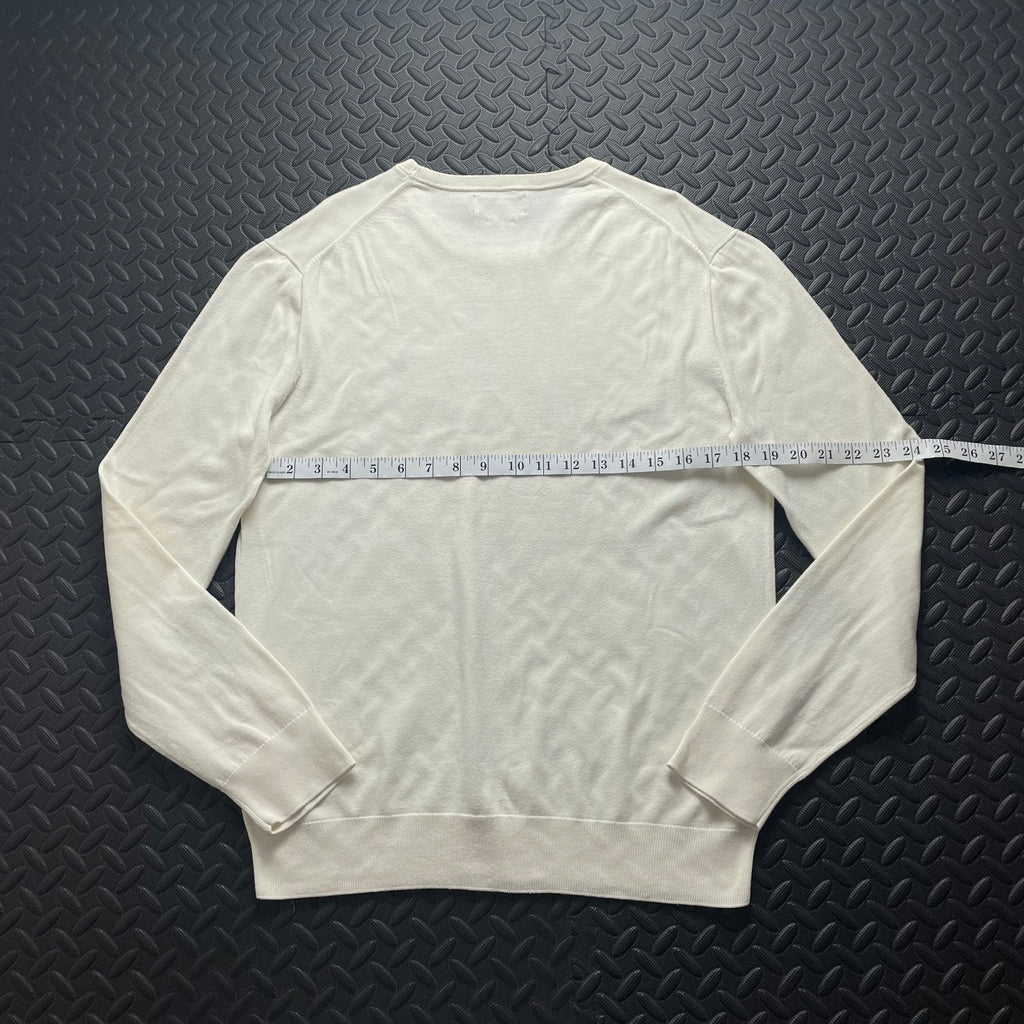 Ralph Lauren Cream Crewneck Jumper | Men’s Slim Fit S / 3767