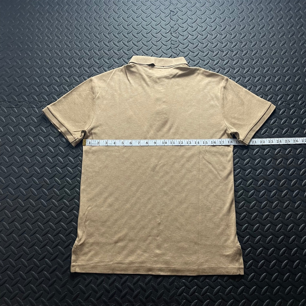 Ralph Lauren Beige Polo Shirt | Men’s Slim Fit M / 3631