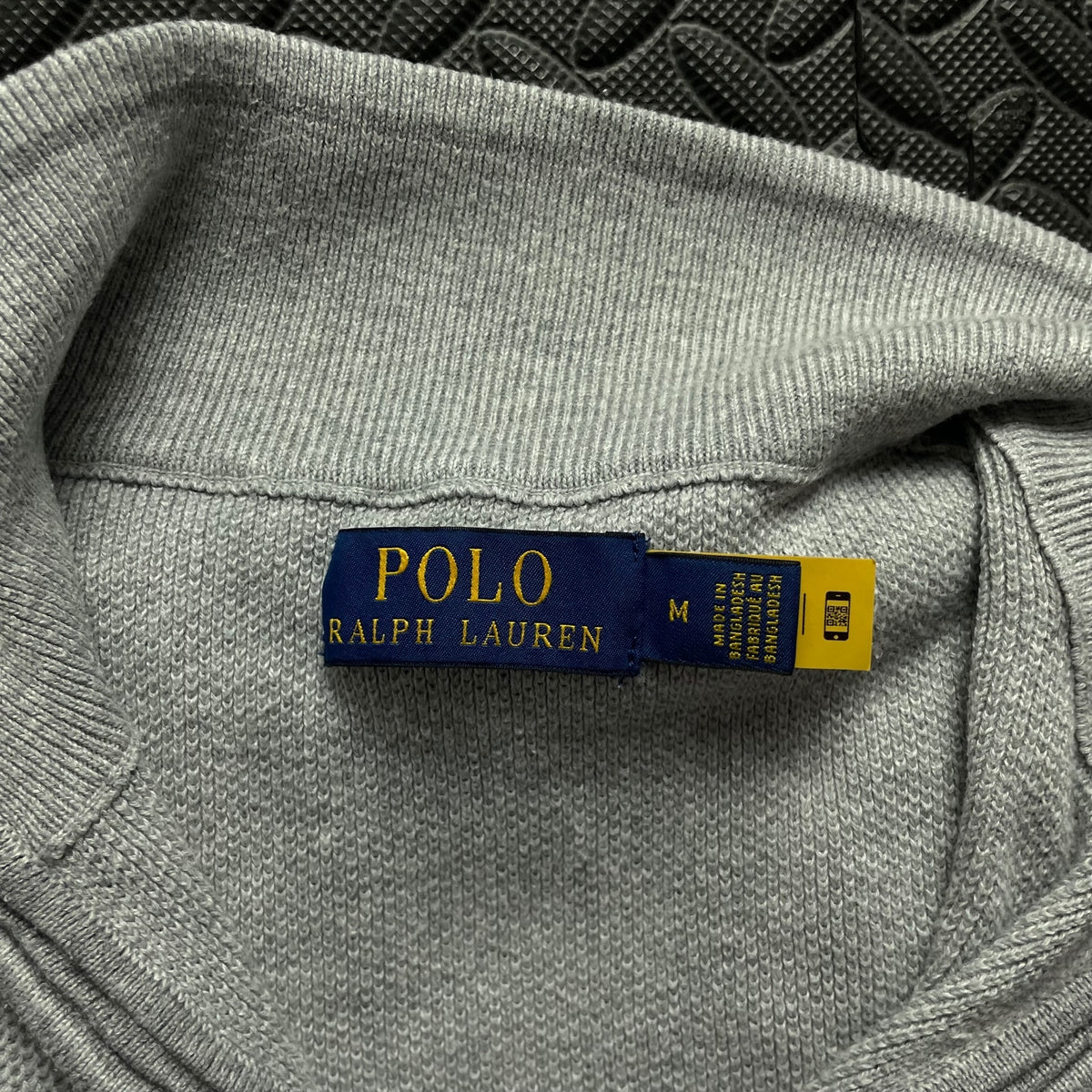 Ralph Lauren Grey 1/4 Zip Jumper | Mens Classic Fit M / 3731