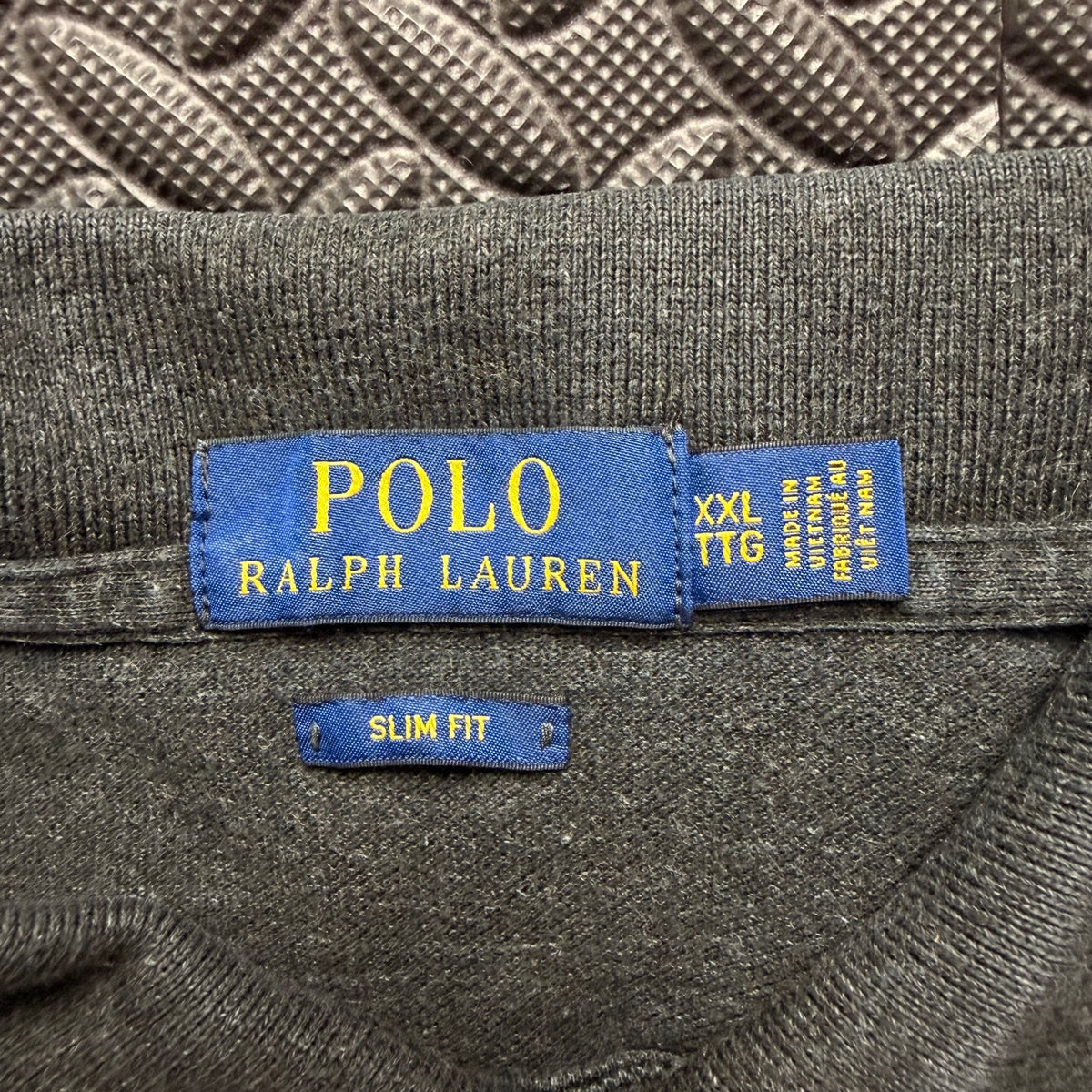 Ralph Lauren Grey Polo Shirt | Men’s Slim Fit XXL / 3827