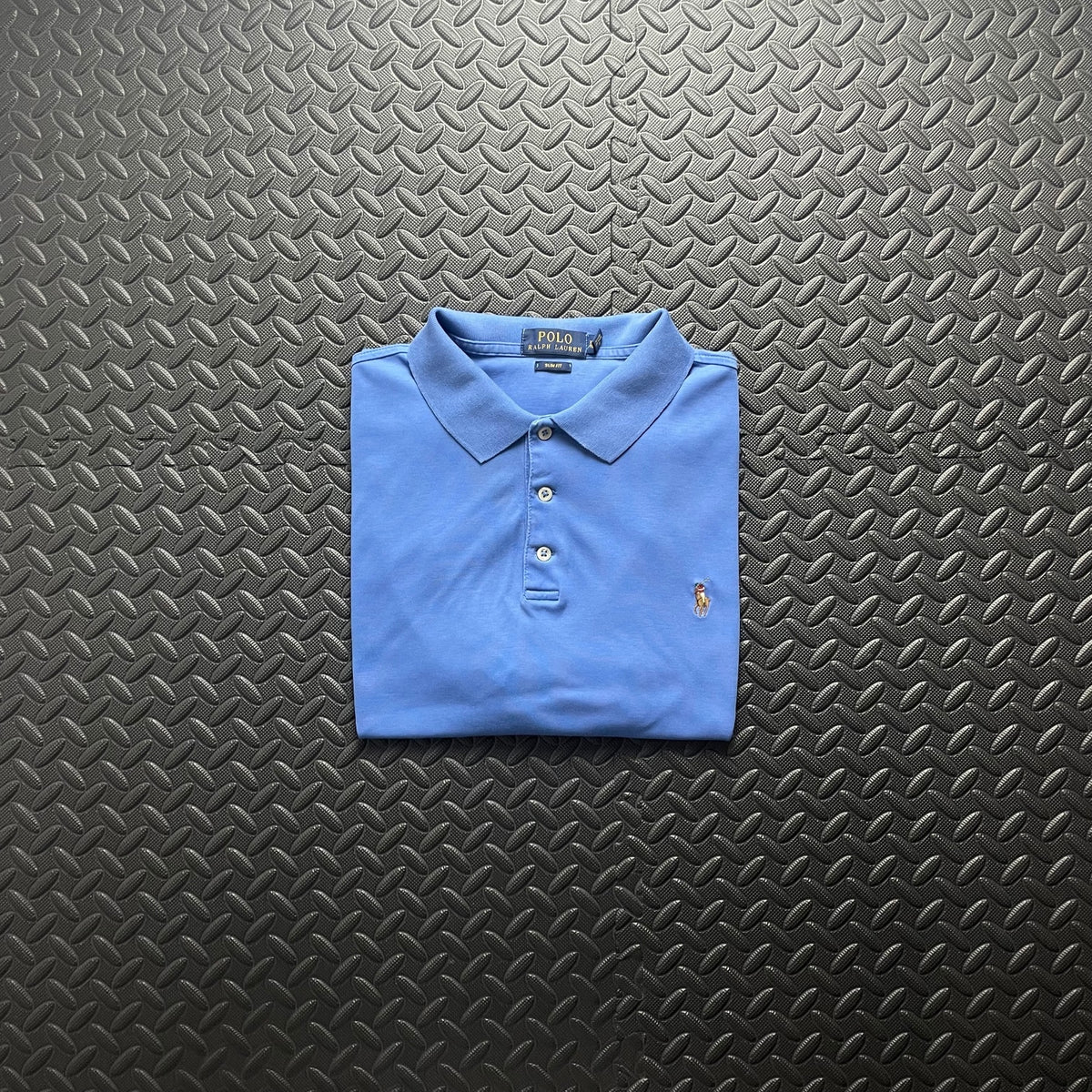 Ralph Lauren Blue Polo Shirt | Men’s Slim Fit XL / 3796