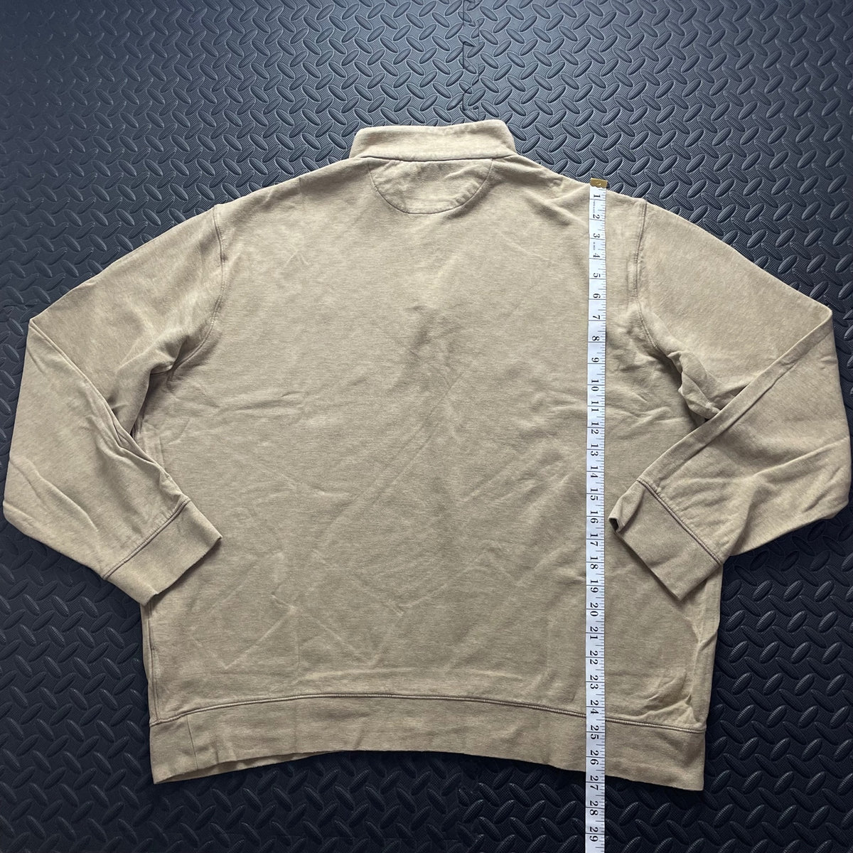 Ralph Lauren Beige 1/4 Zip Jumper | Men’s Classic Fit XL / 3726
