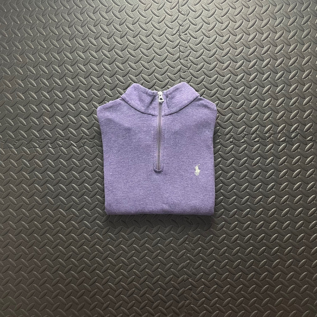 Ralph Lauren Lilac Purple 1/4 Zip Jumper | Men’s Classic Fit S / 3771
