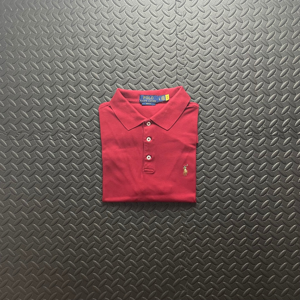 Ralph Lauren Red Polo Shirt | Men’s Slim Fit L / 3649