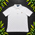 Ralph Lauren White Polo Shirt | Men’s Slim Fit XL / 3831