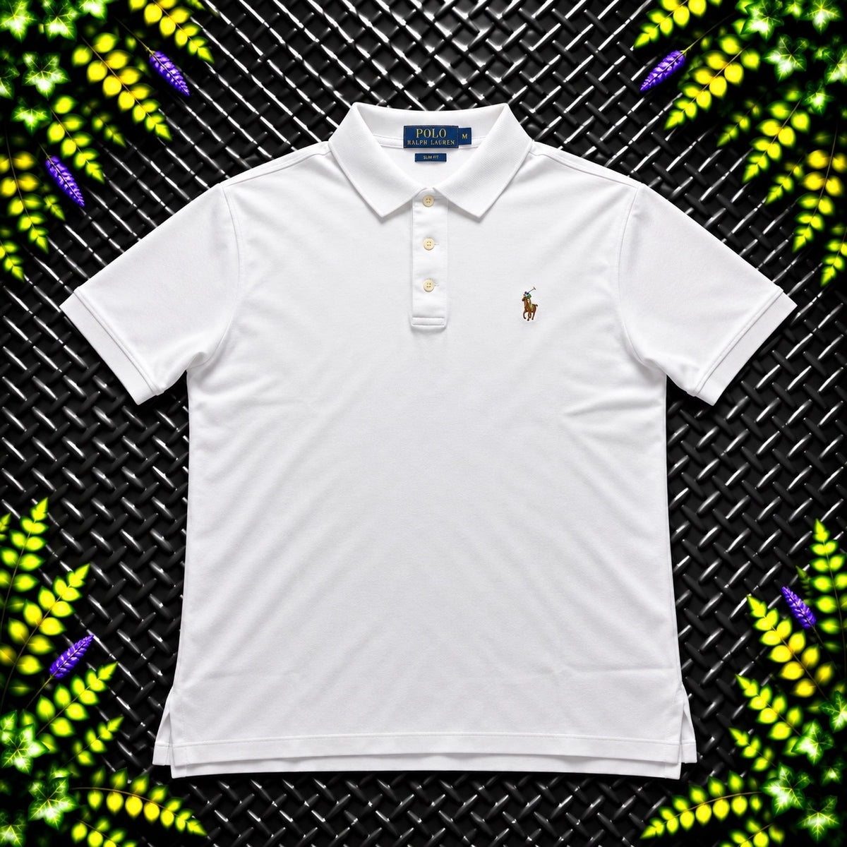 Ralph Lauren White Polo Shirt | Men’s Slim Fit XL / 3831