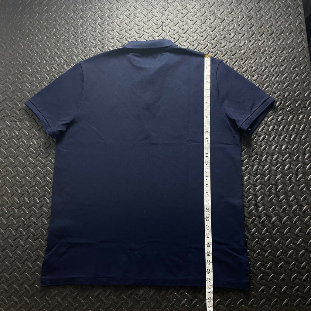 Ralph Lauren Navy 1/4 Zip Polo Shirt | Men’s Custom Slim Fit XL / 3797