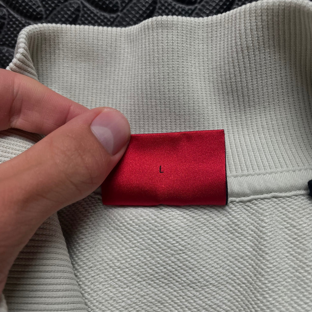 Hugo Boss Cream 1/4 Zip Sweatshirt / Mens Classic Fit L / 3693
