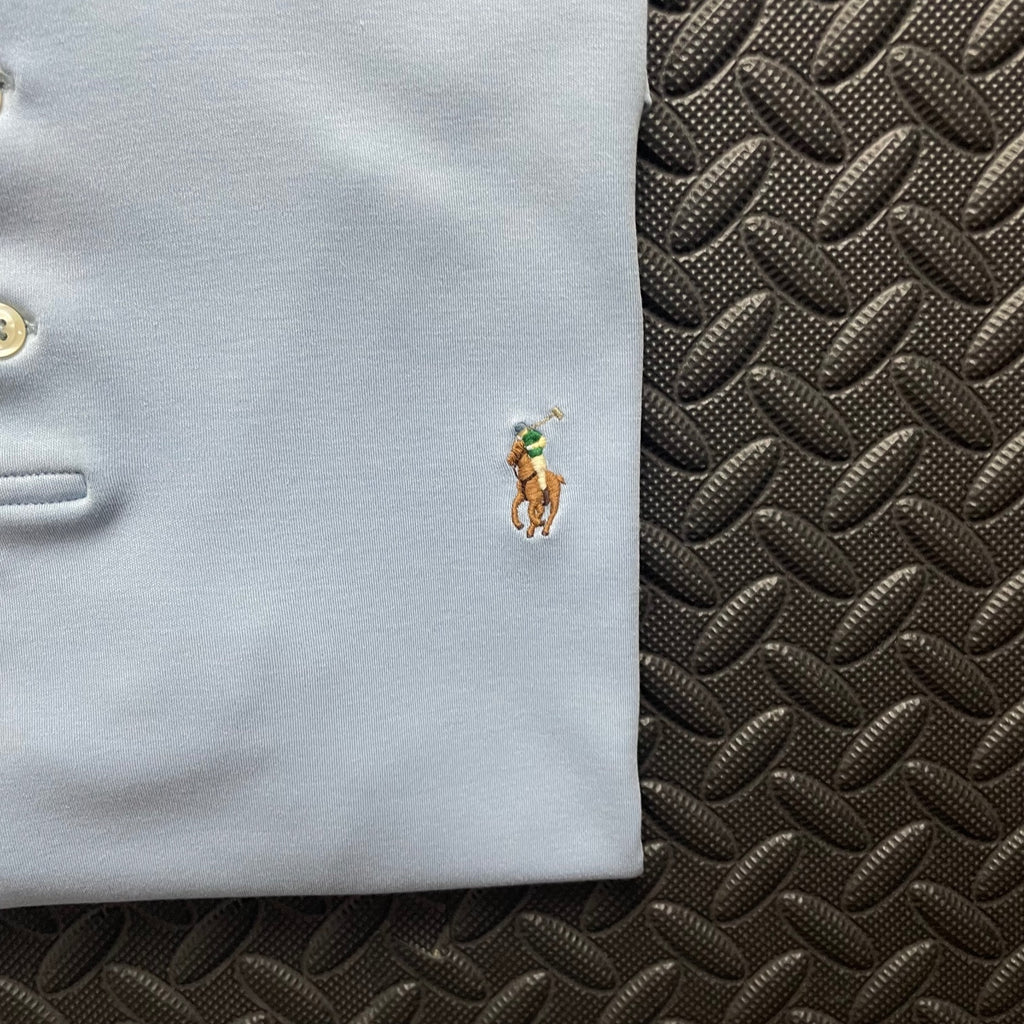 Ralph Lauren Light Blue Polo Shirt | Men’s Custom Slim Fit M / 3753