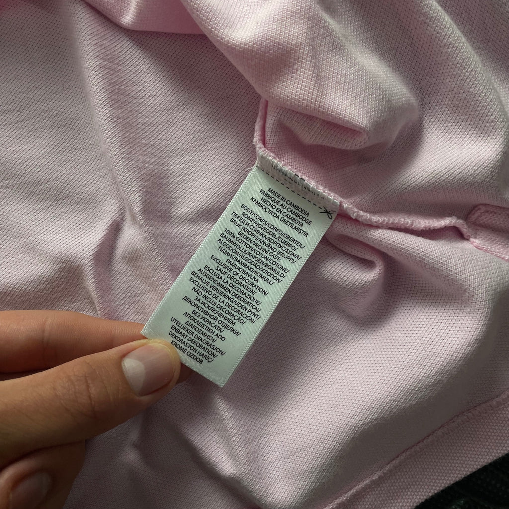 Ralph Lauren Pink Polo Shirt | Men’s Custom Slim Fit L / 3749