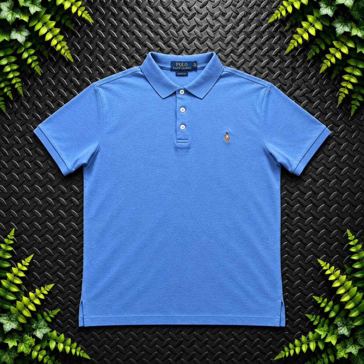 Ralph Lauren Blue Polo Shirt | Men’s Slim Fit XL / 3796