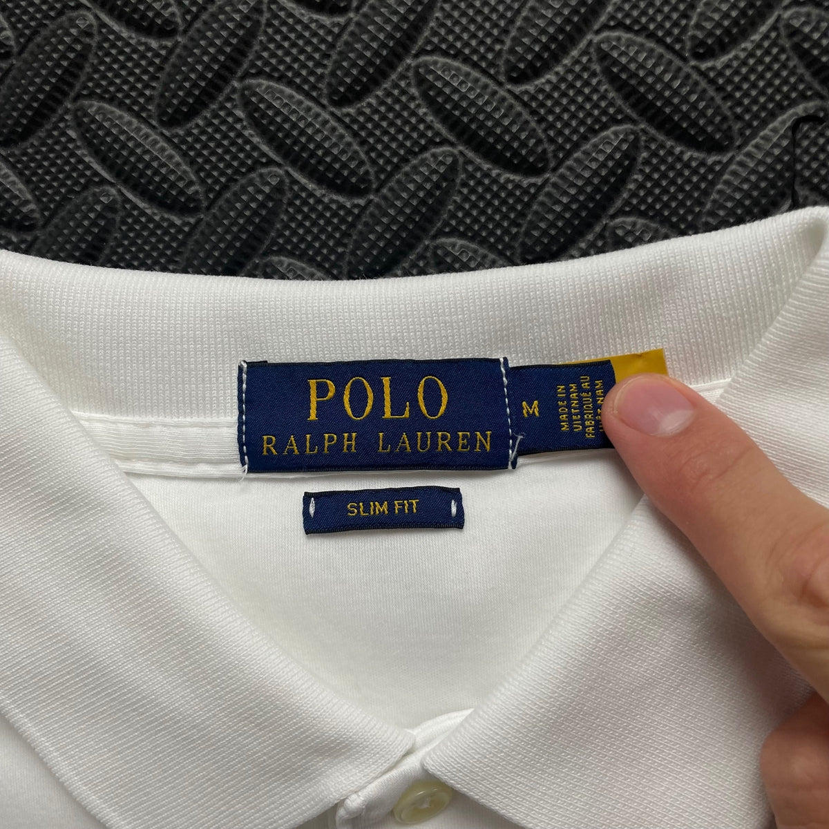 Ralph Lauren White Polo Shirt | Men’s Slim Fit M / 3710