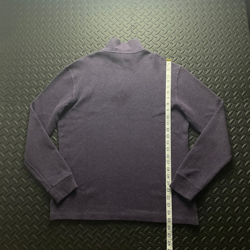 Ralph Lauren Purple 1/4 Zip Jumper | Mens Classic Fit M / 3784