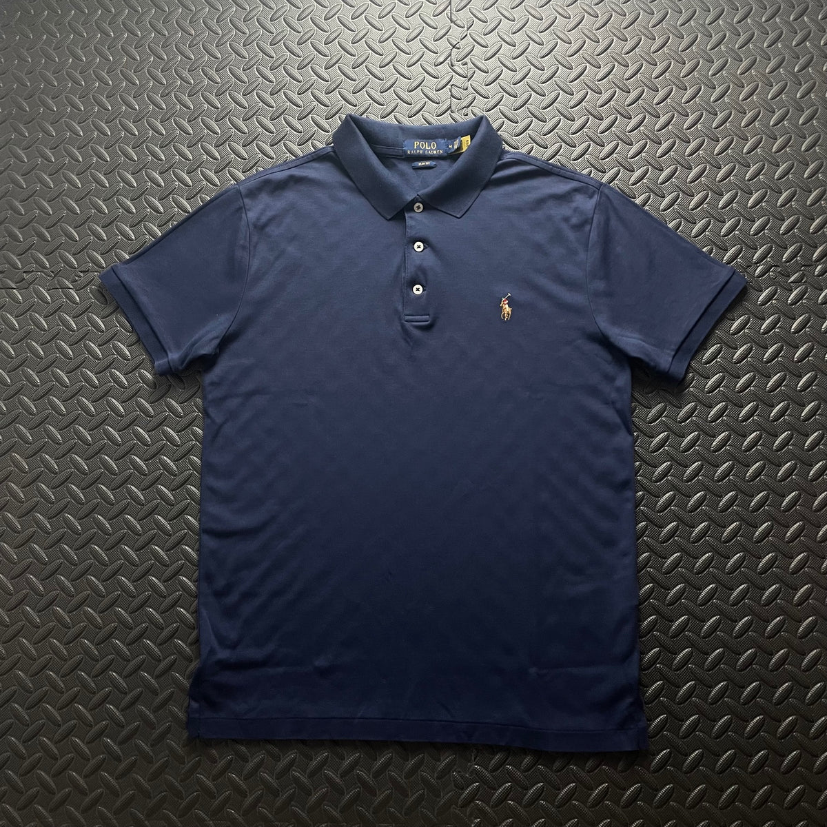 Ralph Lauren Navy Polo Shirt | Men’s Slim Fit M / 3799