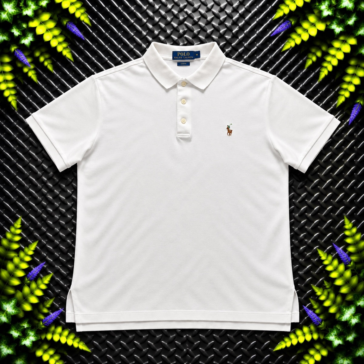 Ralph Lauren White Polo Shirt | Men’s Slim Fit M / 3838