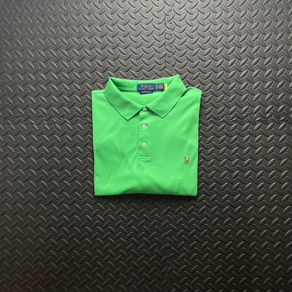 Ralph Lauren Green Polo Shirt | Men’s Custom Slim Fit XL / 3658