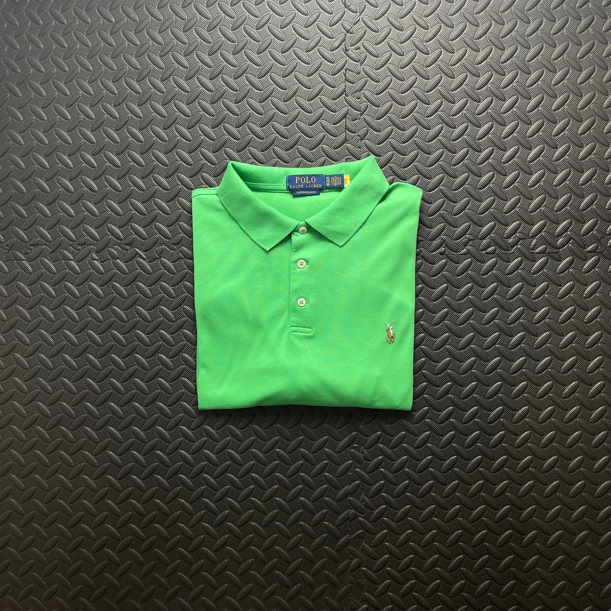 Ralph Lauren Green Polo Shirt | Men’s Custom Slim Fit XL / 3658