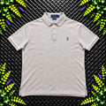 Ralph Lauren Cream Polo Shirt | Men’s Slim Fit M / 3837