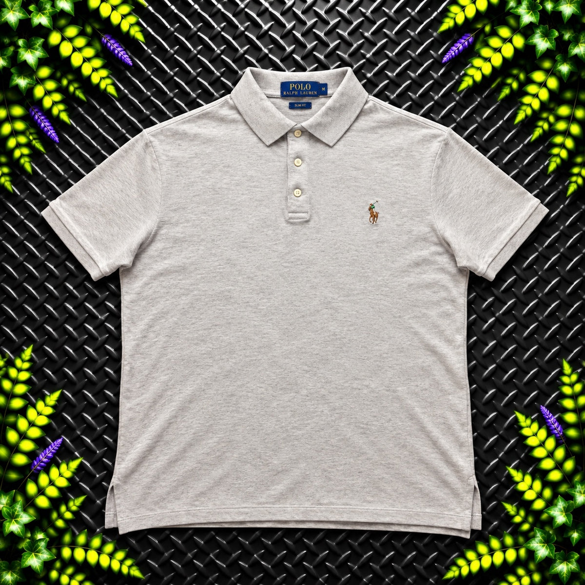 Ralph Lauren Cream Polo Shirt | Men’s Slim Fit M / 3837