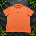Ralph Lauren Orange Polo Shirt | Men’s Slim Fit XXL / 3718