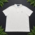 Ralph Lauren White Polo Shirt | Men’s Custom Slim Fit XXL / 3657