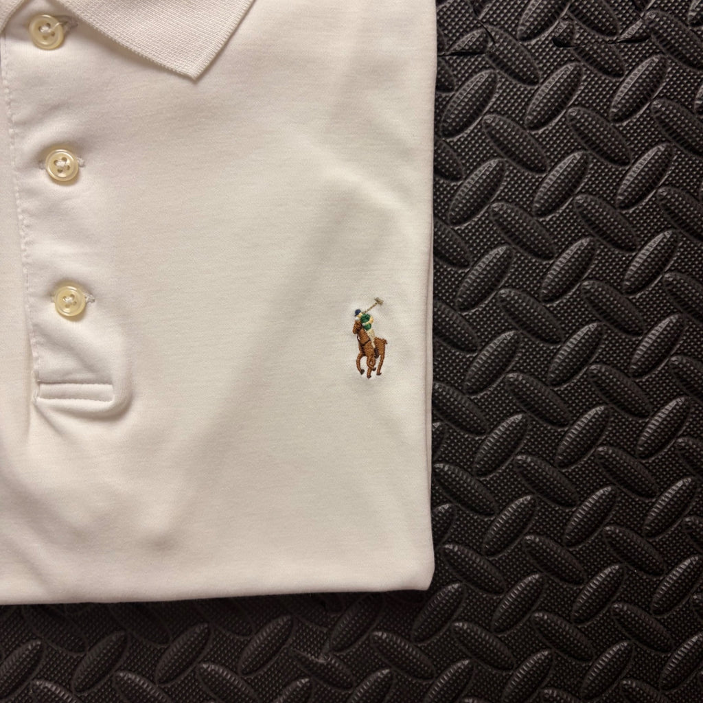 Ralph Lauren White Polo Shirt | Men’s Slim Fit M / 3838