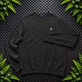 Ralph Lauren Grey Crewneck Waffle Jumper | Men’s Classic Fit L / 3775