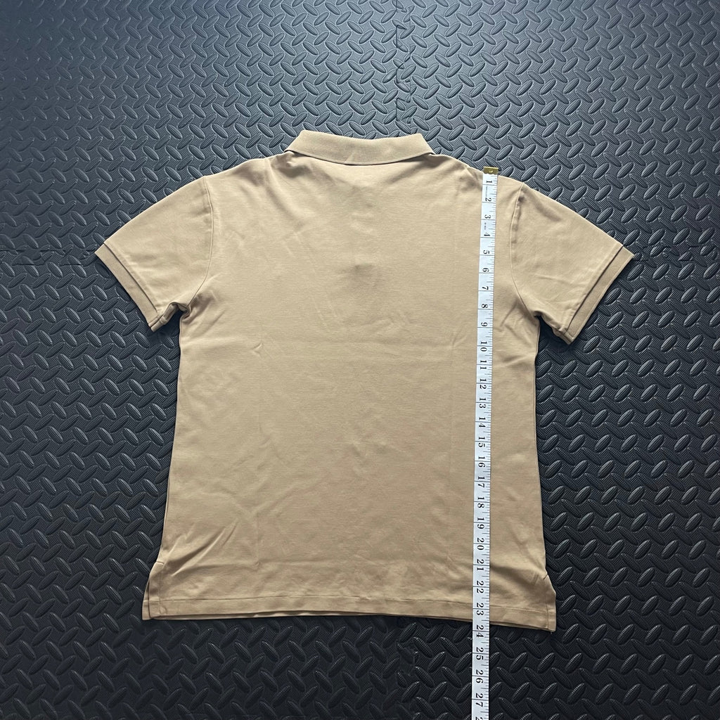 Ralph Lauren Beige Polo Shirt | Men’s Slim Fit M / 3654