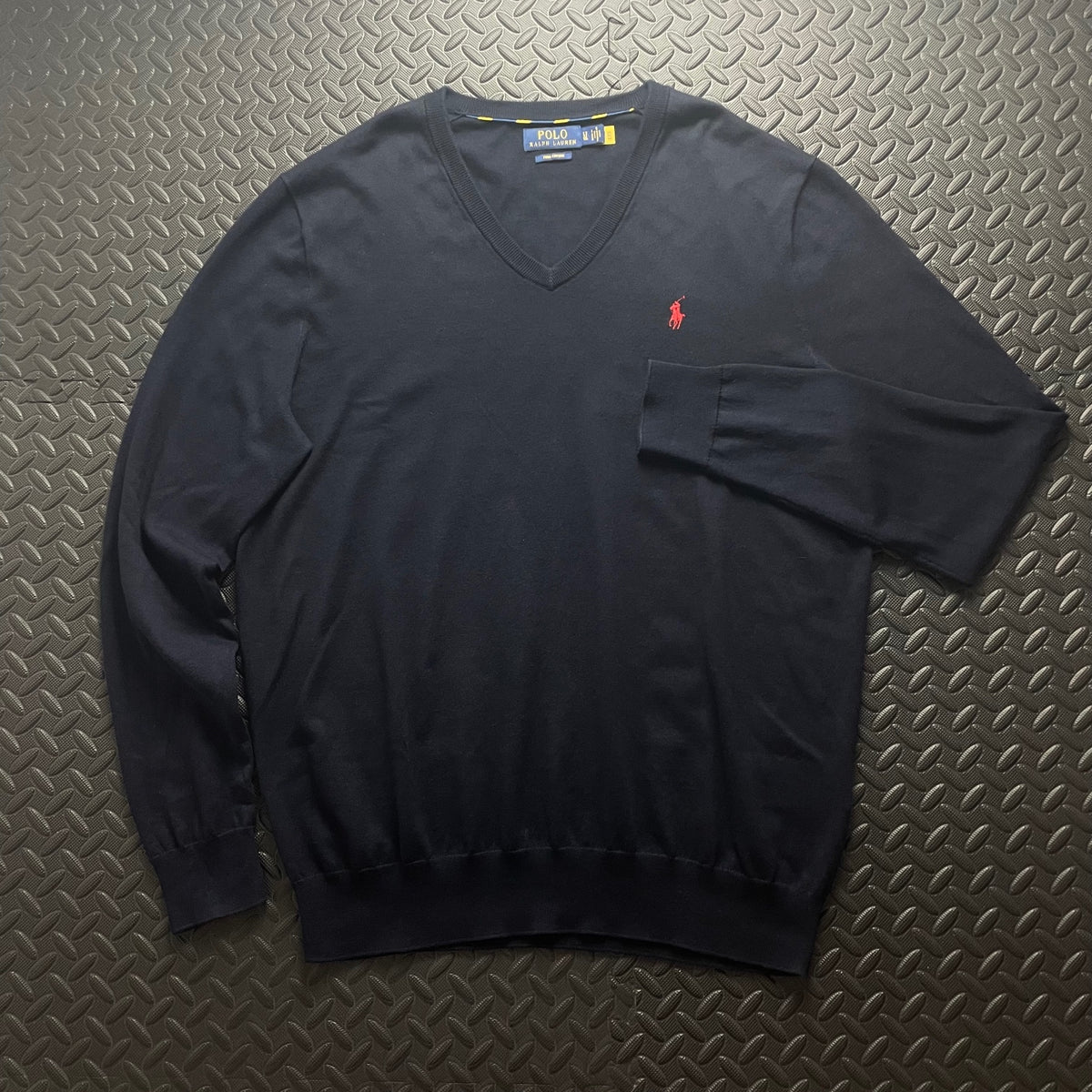 Ralph Lauren Navy V-Neck Jumper | Men’s Classic Fit L / 3773