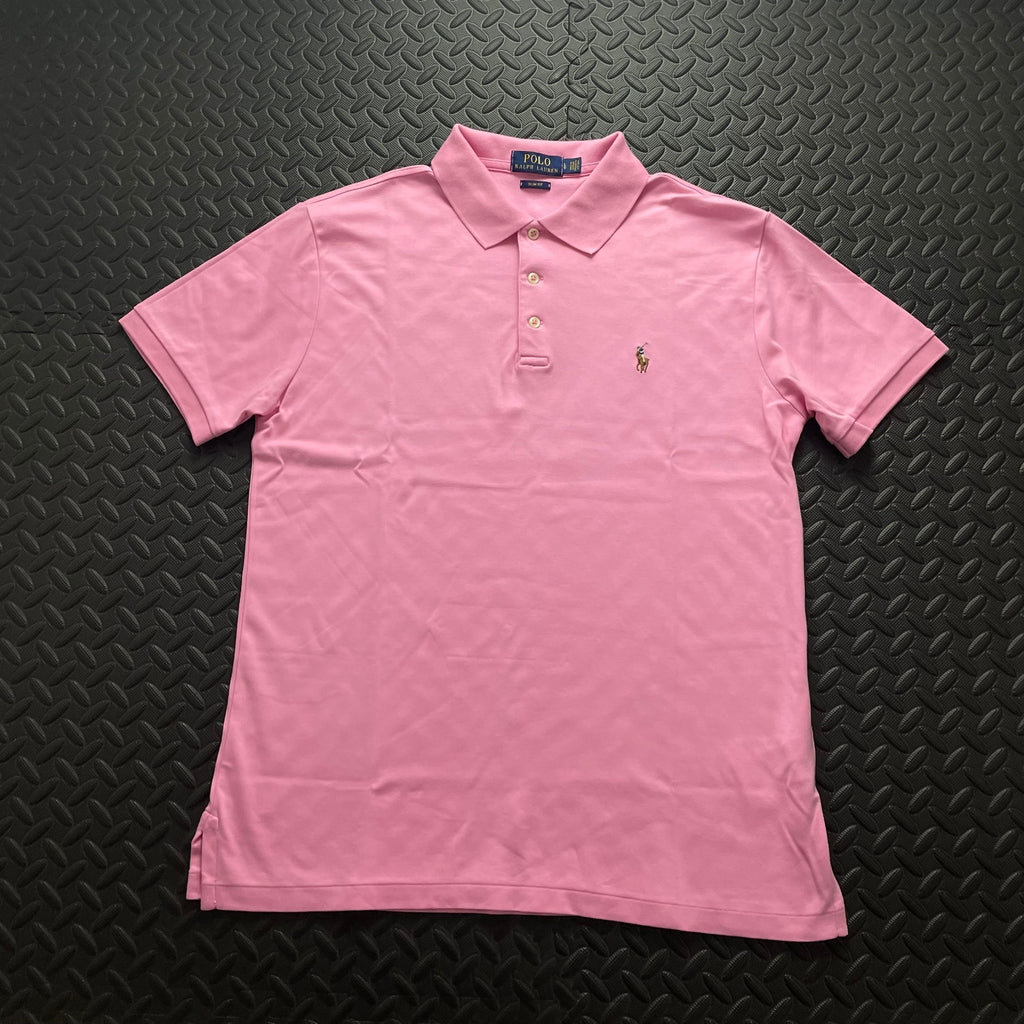 Ralph Lauren Pink Polo Shirt | Men’s Slim Fit L / 3715
