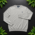 Ralph Lauren Grey Crewneck Jumper | Men’s Slim Fit L / 3686