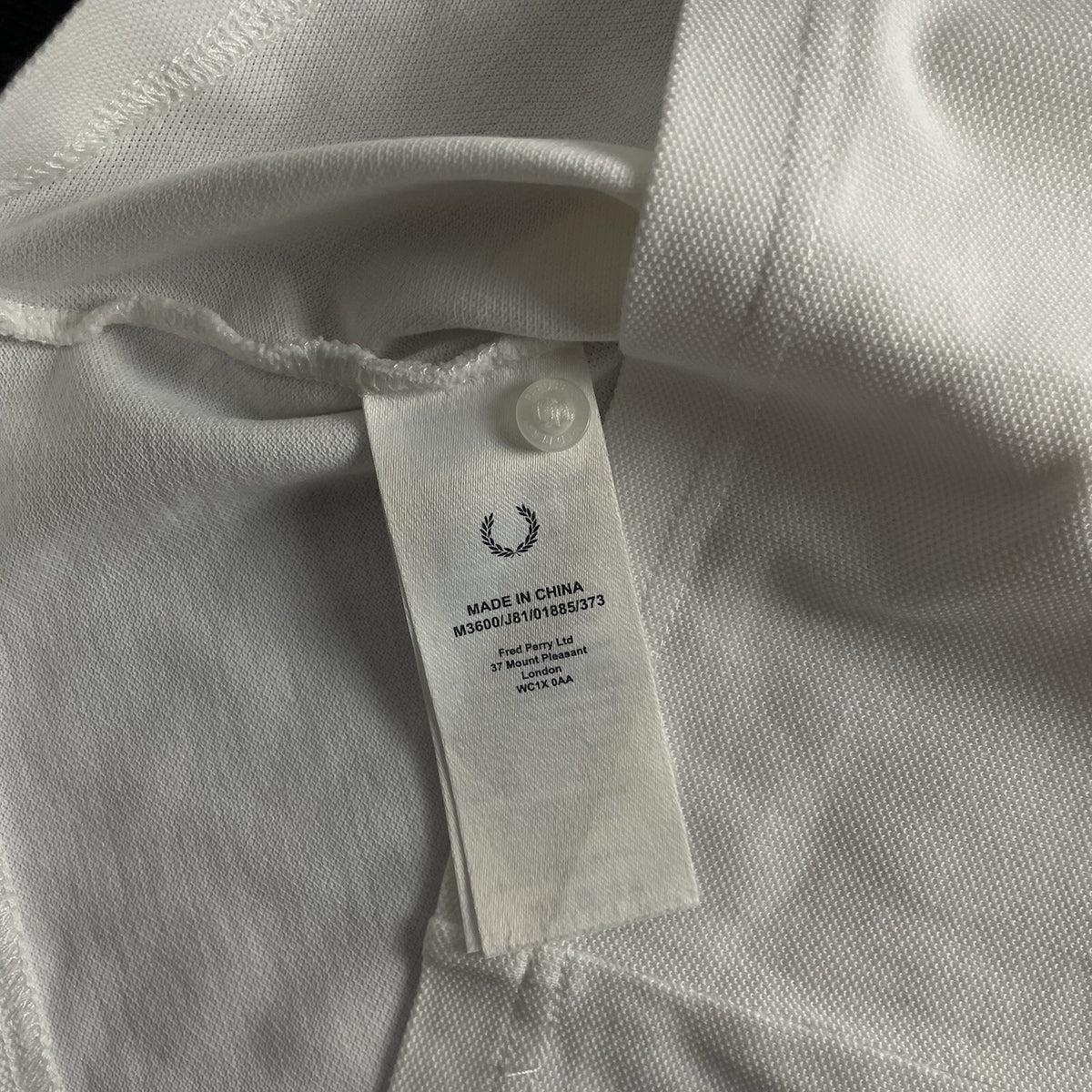 Fred Perry White Polo Shirt | Men’s XS / 3002