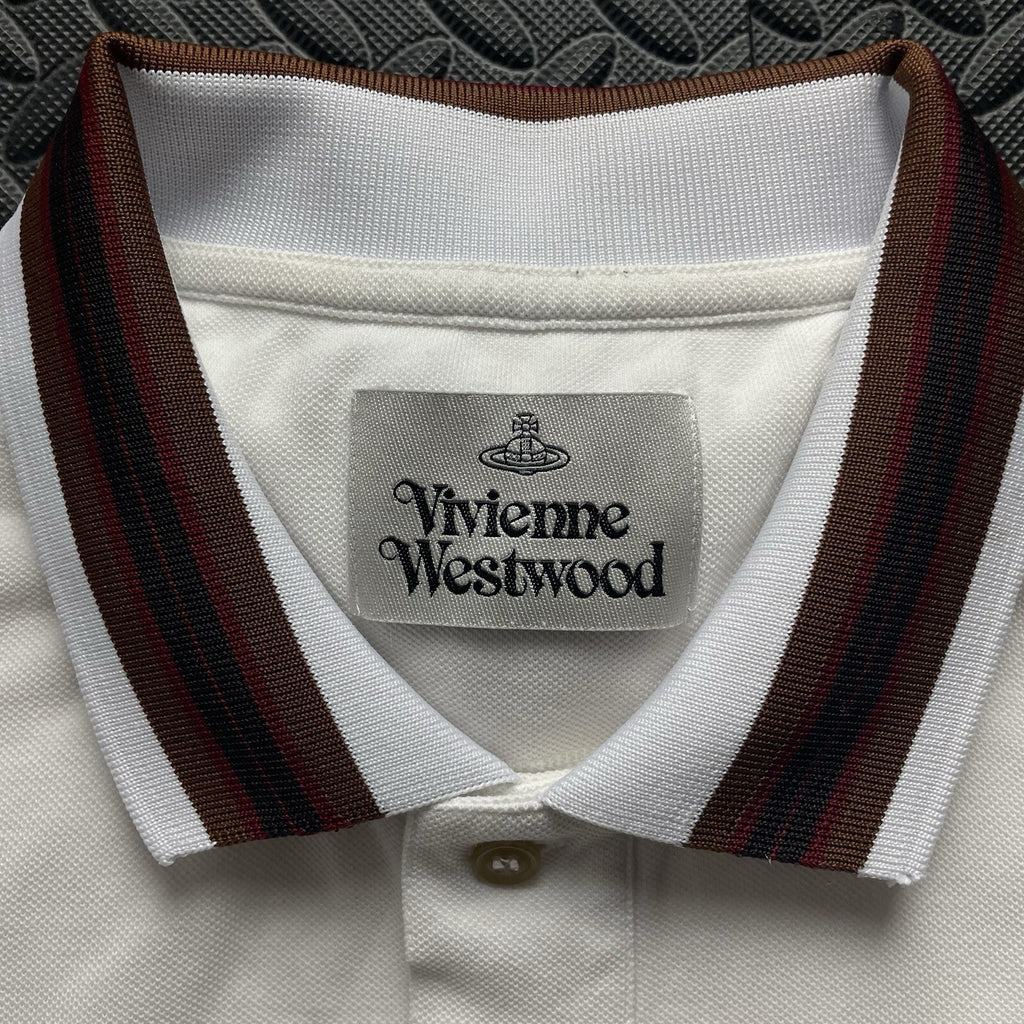 Vivienne Westwood White Polo Shirt | Men’s Slim Fit XL / 3303