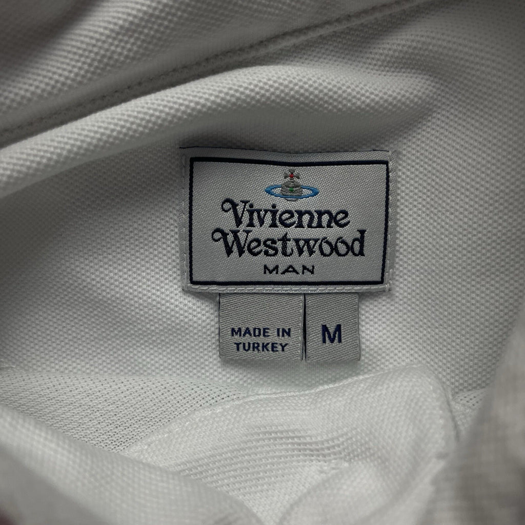 Vivienne Westwood White Polo Shirt | Men’s Slim Fit M / 3229
