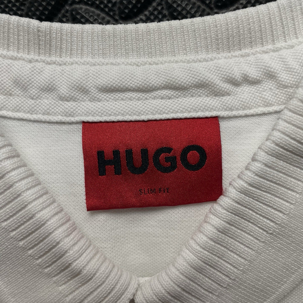 Hugo Boss White Polo Shirt | Men’s Slim Fit M / 3330