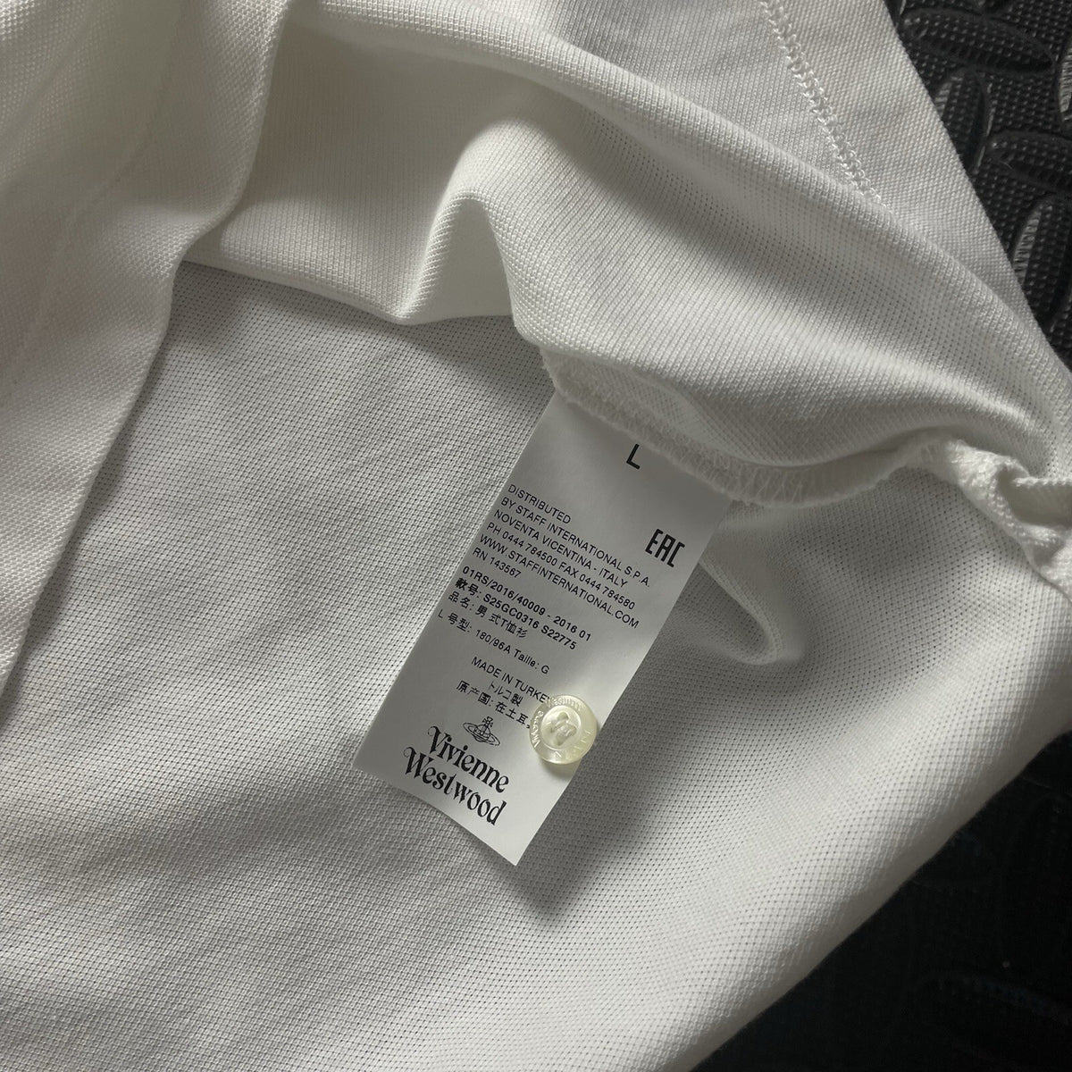 Vivienne Westwood White Polo Shirt | Men’s Slim Fit L / 3334